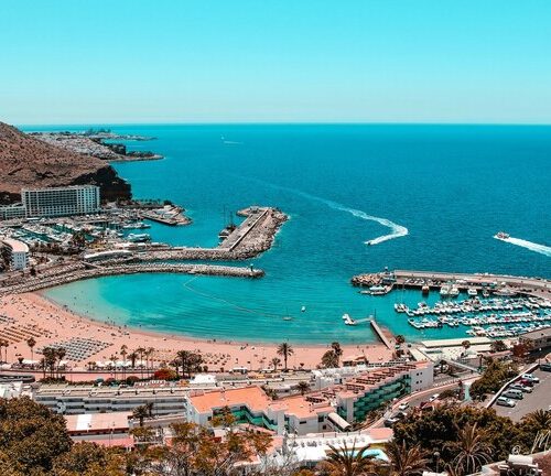Vista do mar na Gran Canária