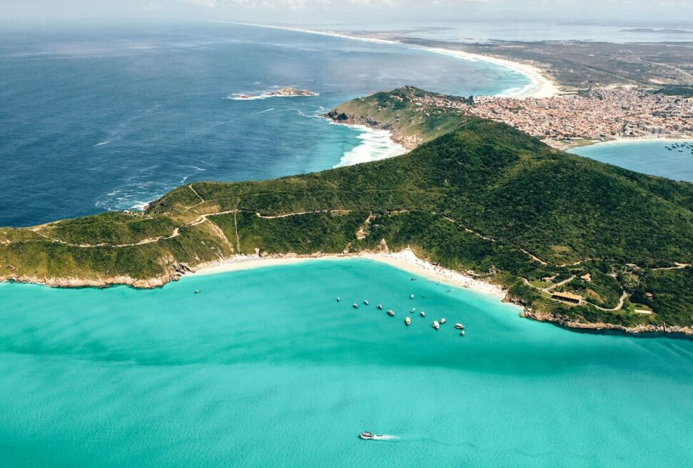 Ilha de Cabo Verde, visão aérea